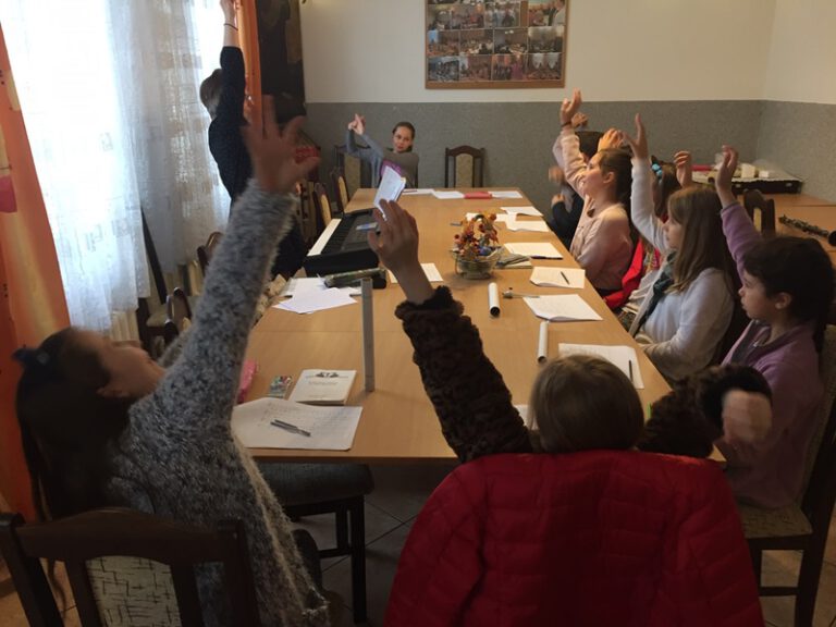 Zajęcia języka cerkiewnosłowiańskiego w Lubinie.