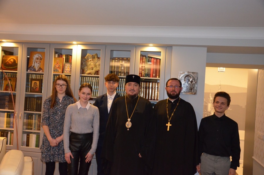 Spotkanie Jego Ekscelencji Arcybiskupa Jerzego z Bractwem Młodzieży Prawosławnej z Lubina.